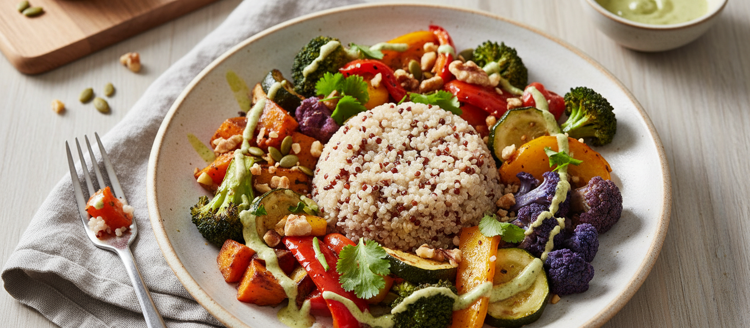 Savory Quinoa and Roasted Vegetable Bowl gallery photo