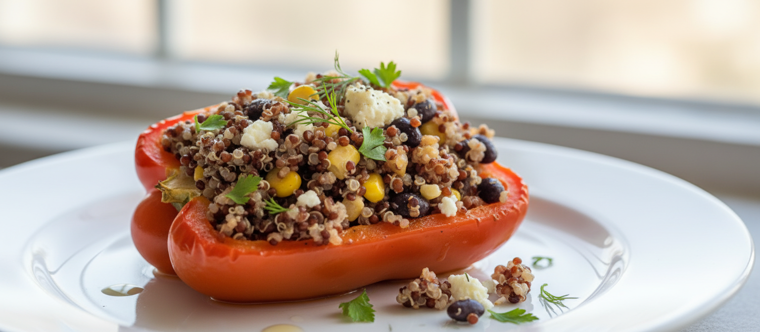 Savory Quinoa Stuffed Bell Peppers gallery photo