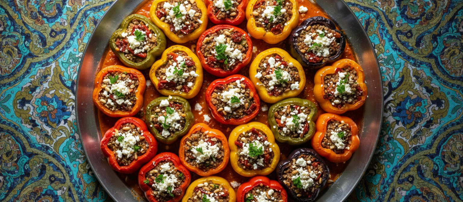 Savory Quinoa Stuffed Bell Peppers gallery photo