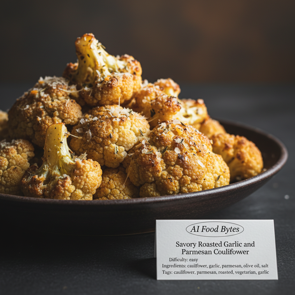 Savory Roasted Garlic and Parmesan Cauliflower gallery photo