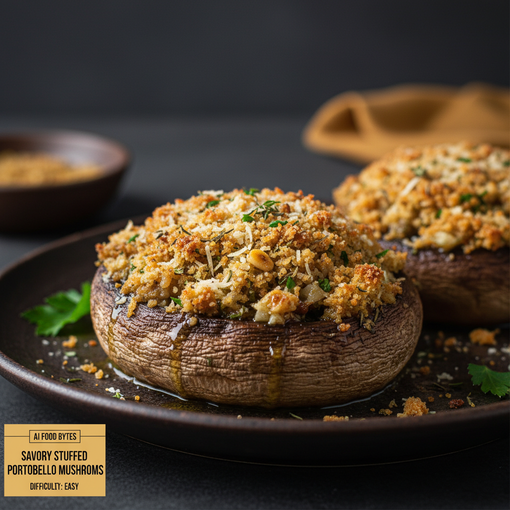 Savory Stuffed Portobello Mushrooms gallery photo