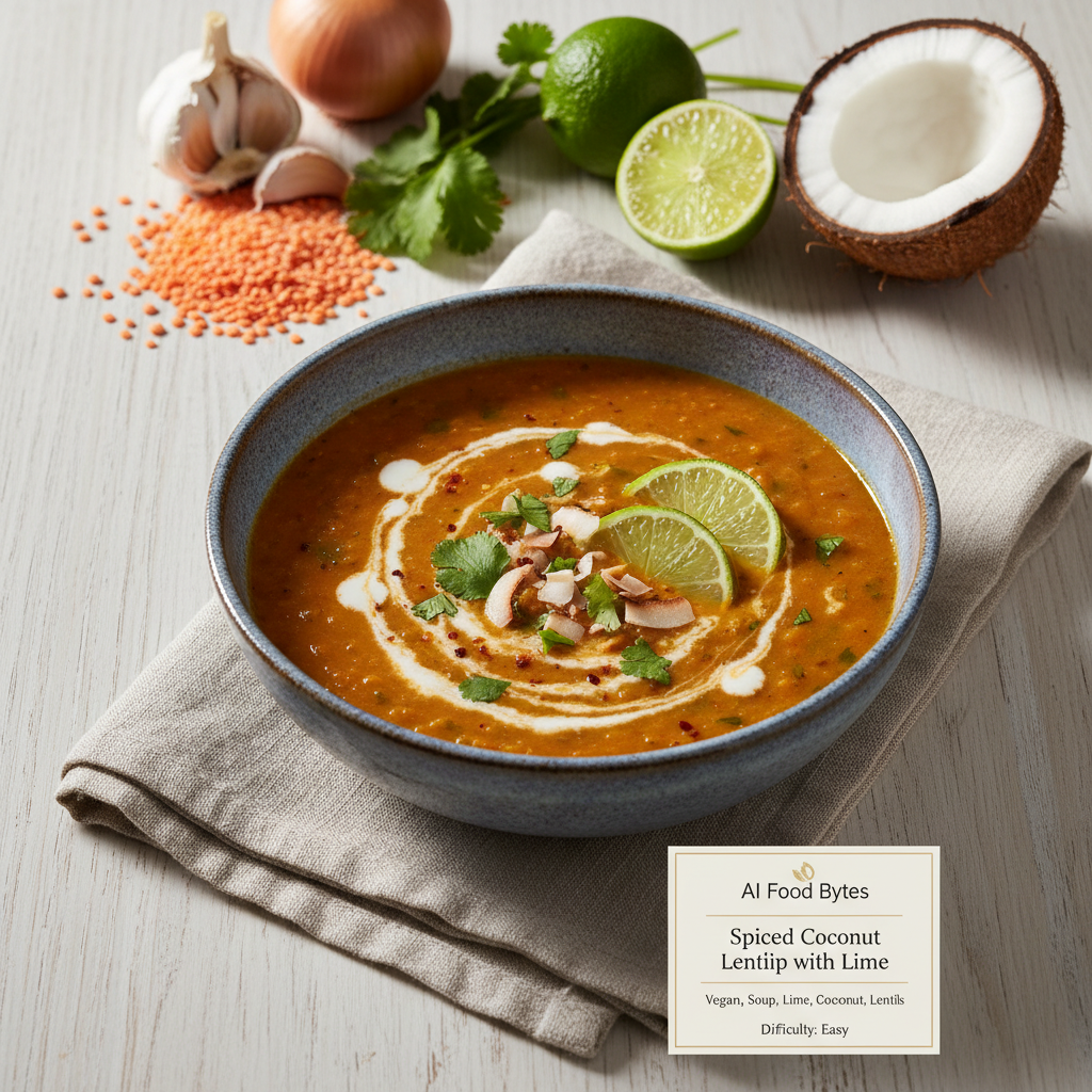 Spiced Coconut Lentil Soup with Lime gallery photo
