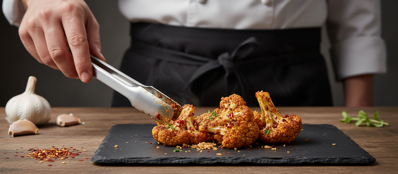 Spicy Garlic Roasted Cauliflower Bites gallery photo