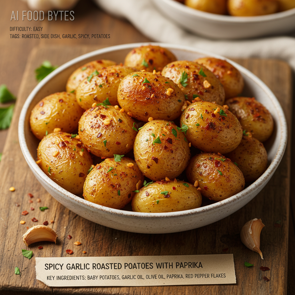 Spicy Garlic Roasted Potatoes with Paprika gallery photo