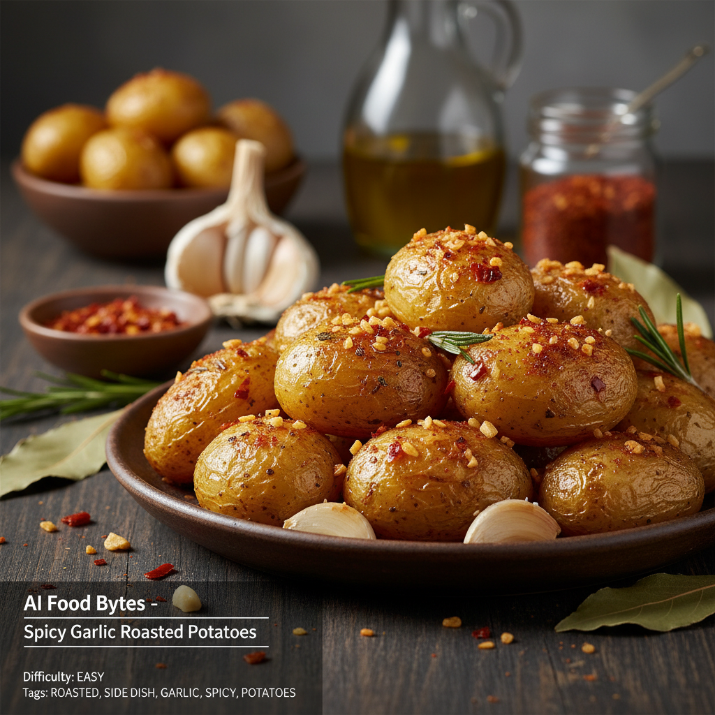 Spicy Garlic Roasted Potatoes with Paprika gallery photo