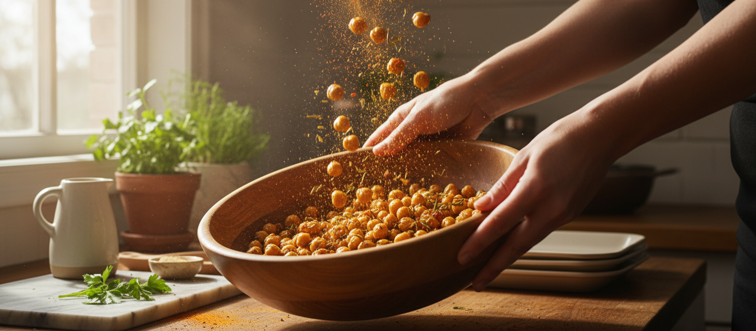 Spicy Roasted Chickpea Snack gallery photo