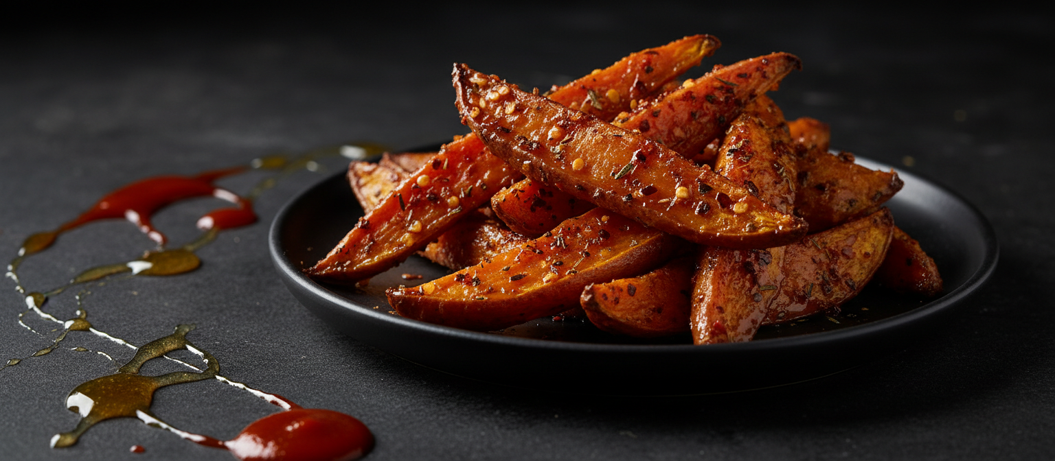 Spicy Sriracha Roasted Sweet Potatoes gallery photo