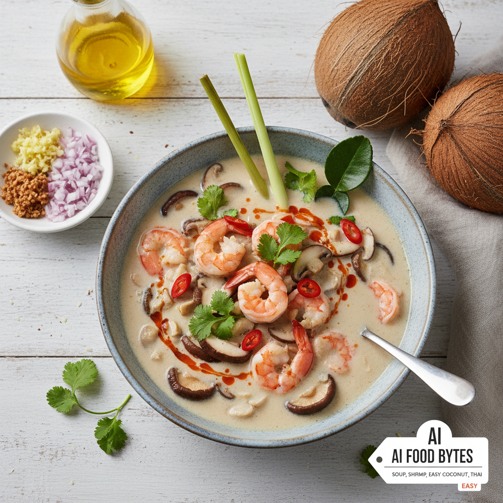 Thai Coconut Soup with Shrimp and Mushrooms gallery photo