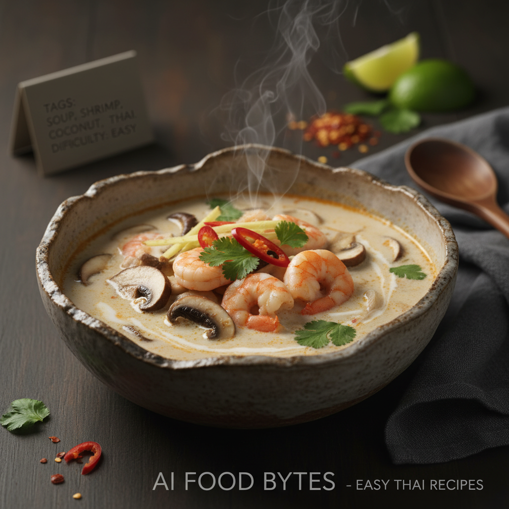 Thai Coconut Soup with Shrimp and Mushrooms gallery photo
