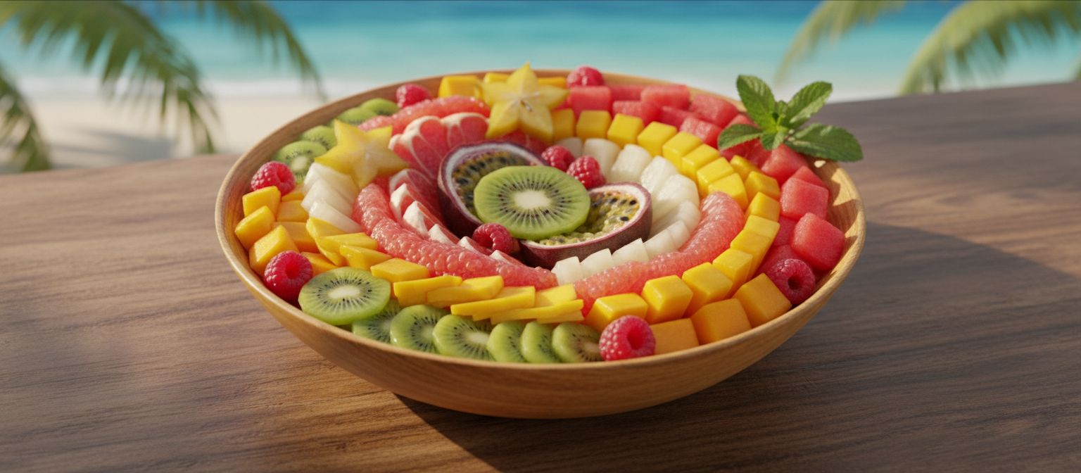Tropical Fruit Salad with Lime Mint Dressing gallery photo