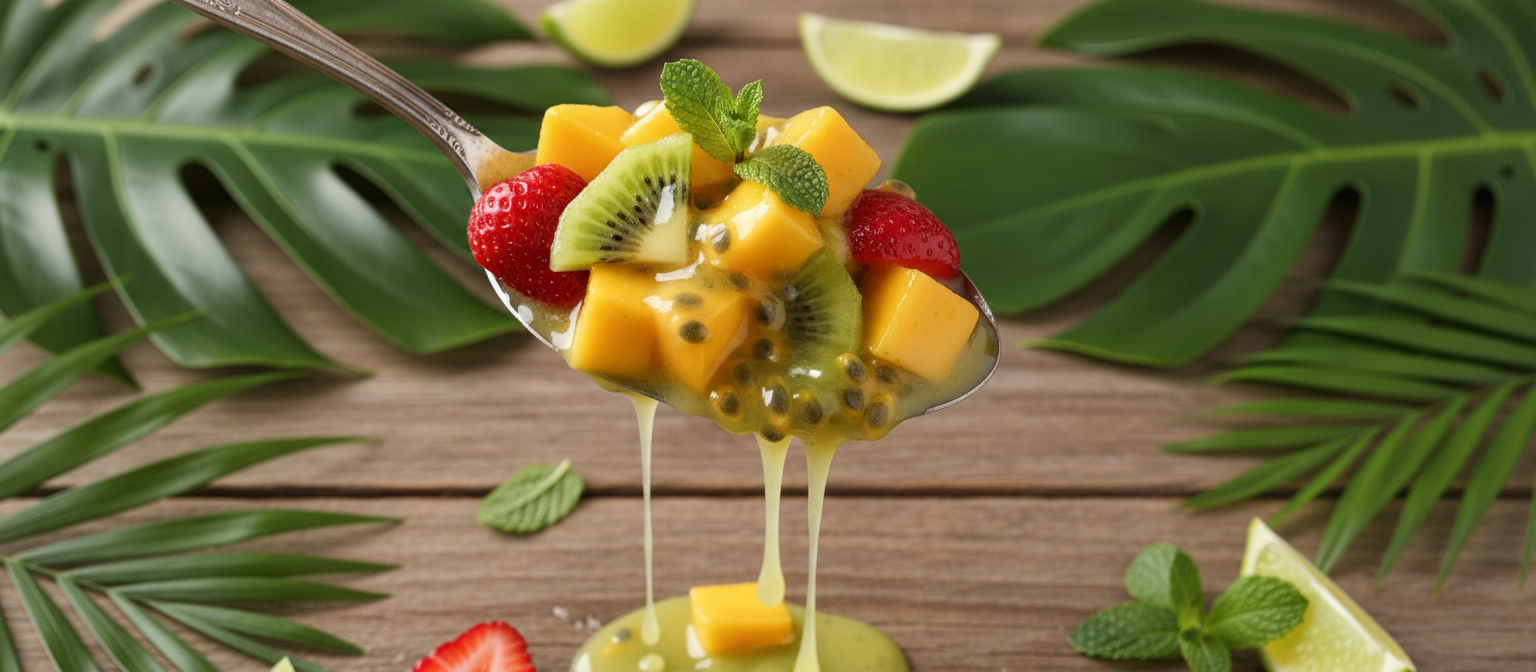 Tropical Fruit Salad with Lime Mint Dressing gallery photo