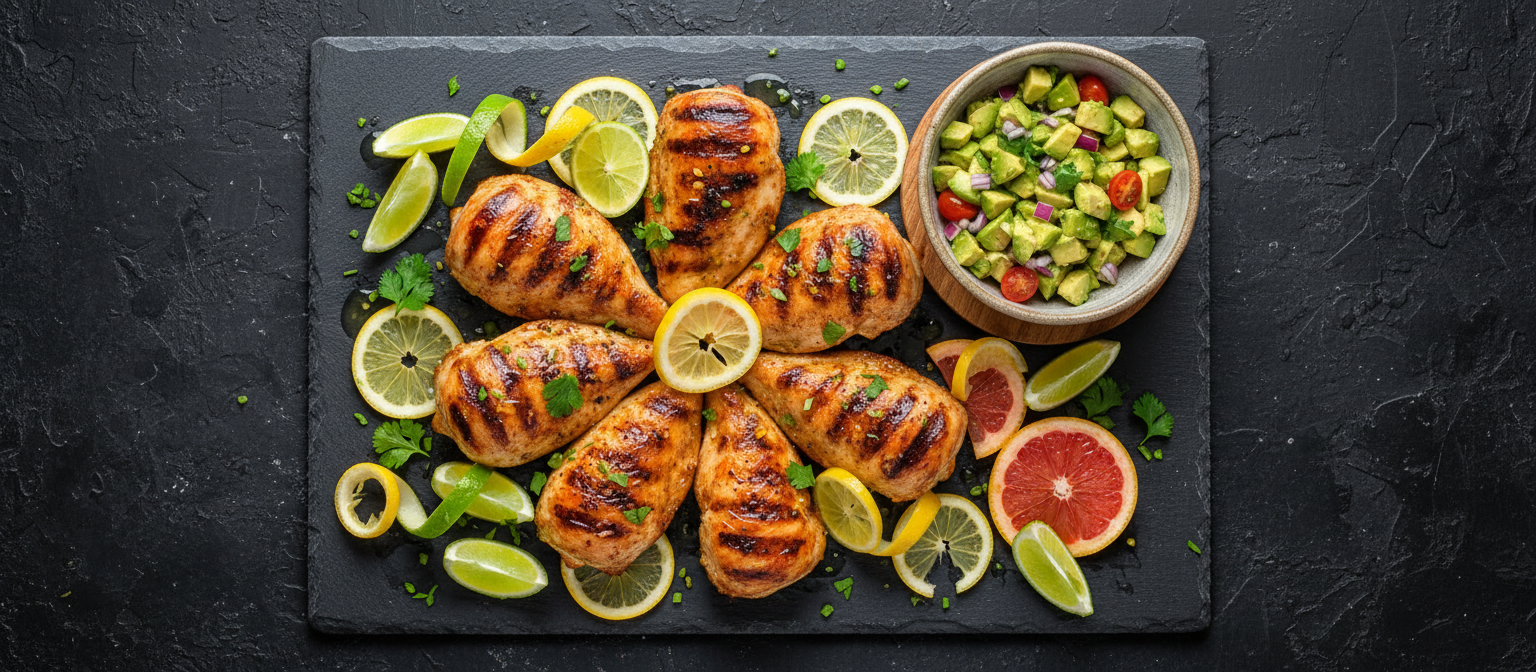 Zesty Citrus Grilled Chicken with Avocado Salsa gallery photo