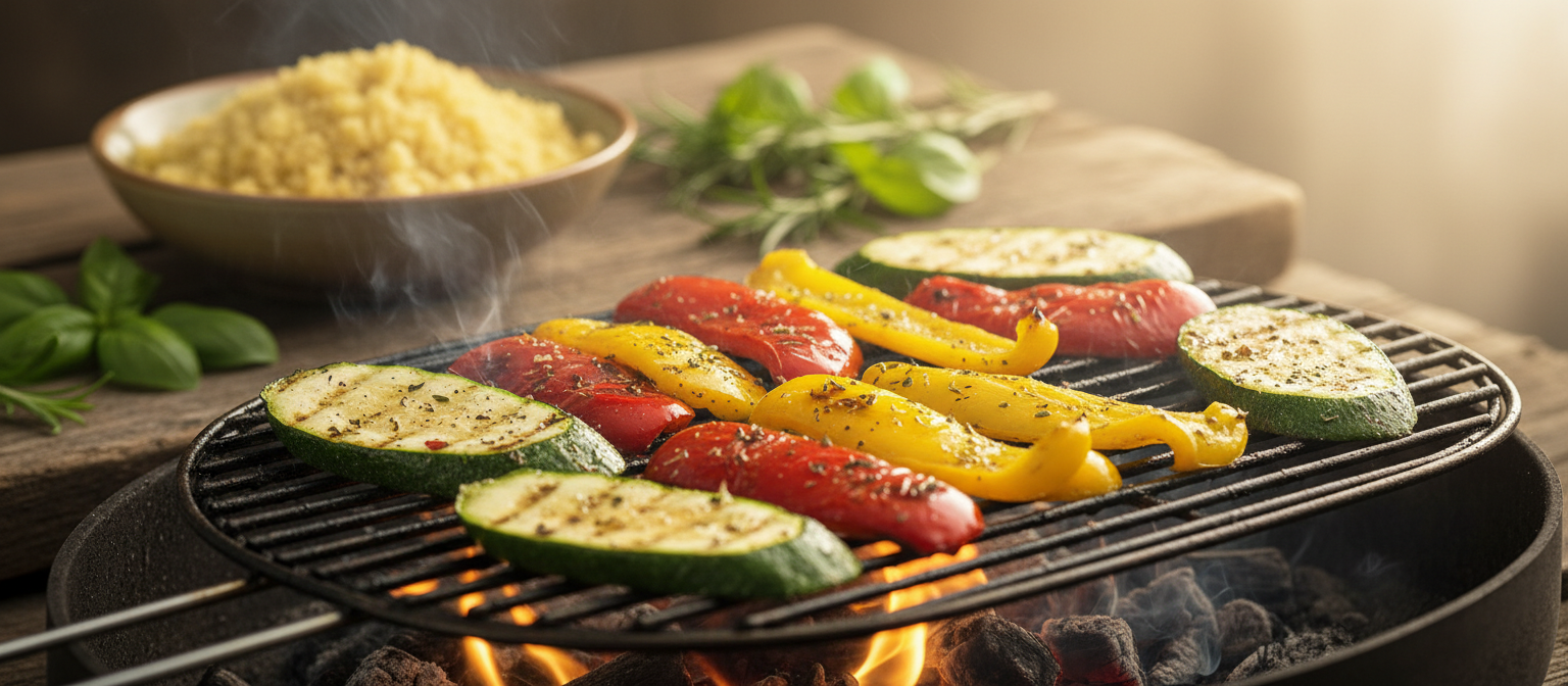 Zesty Mediterranean Couscous with Grilled Vegetables gallery photo