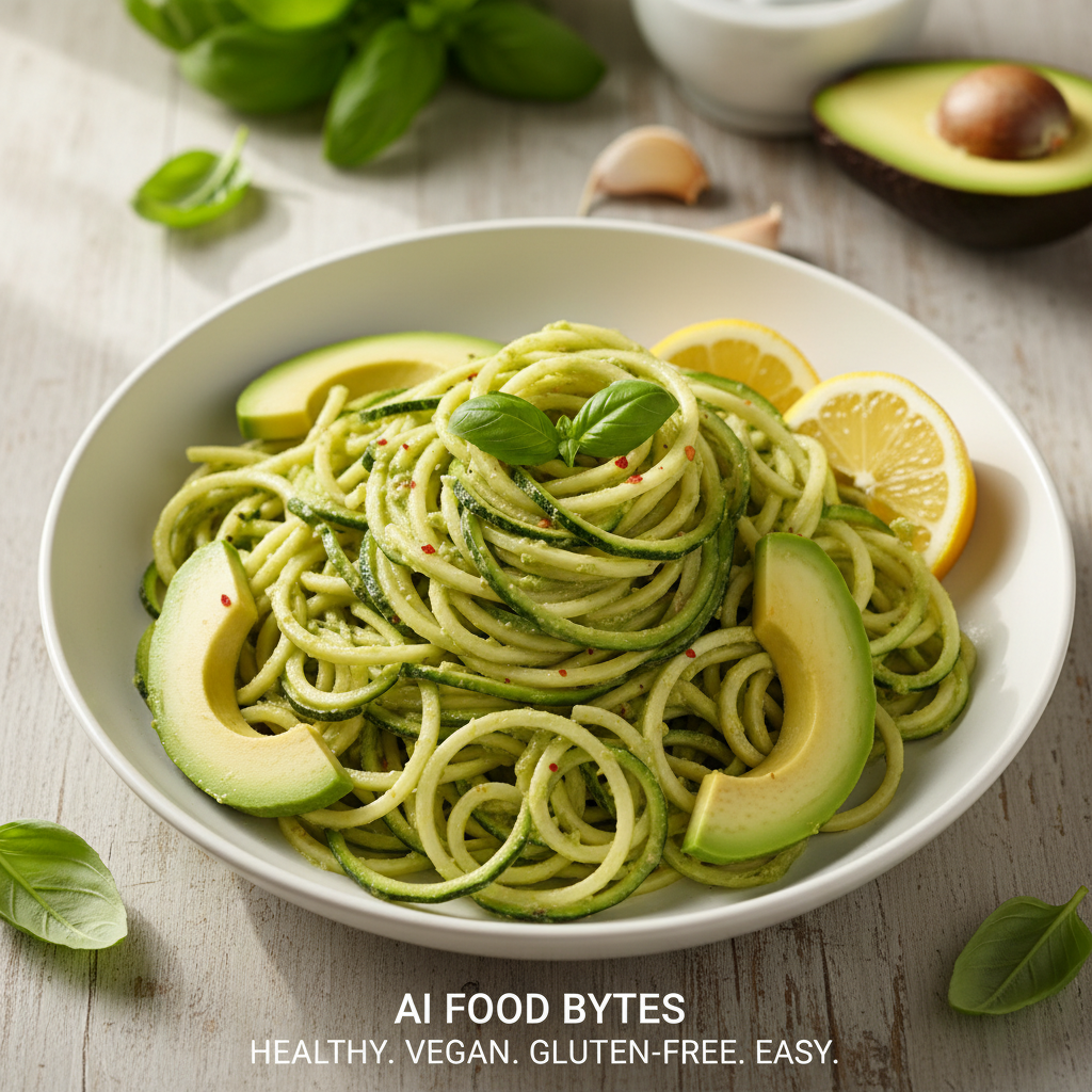 Zucchini Noodles with Avocado Pesto gallery photo