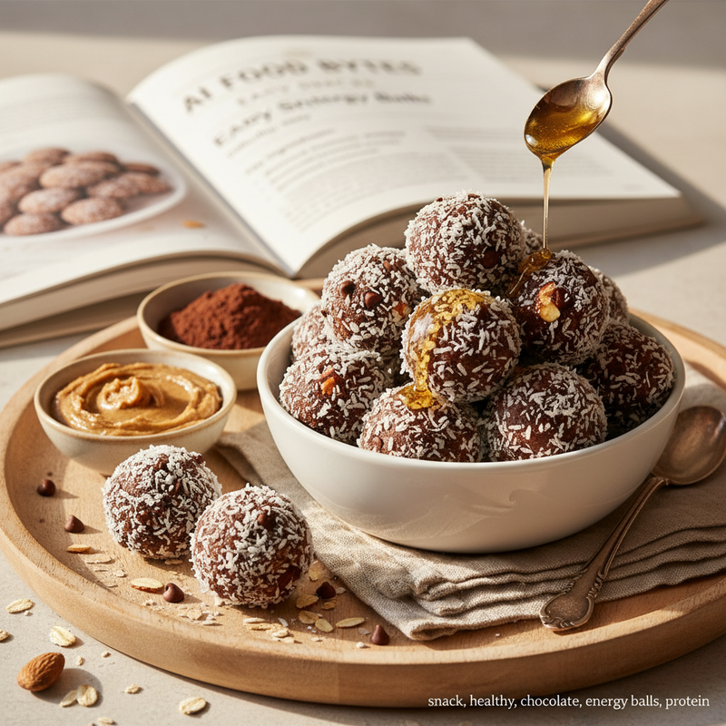 Almond Joy Protein Energy Balls hero image