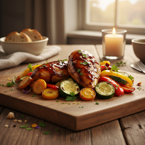 Balsamic Glazed Chicken with Roasted Vegetables preview