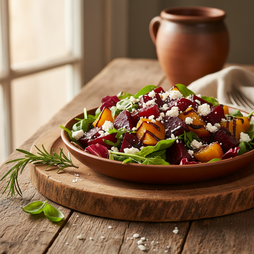 Balsamic Roasted Beet Salad with Goat Cheese preview