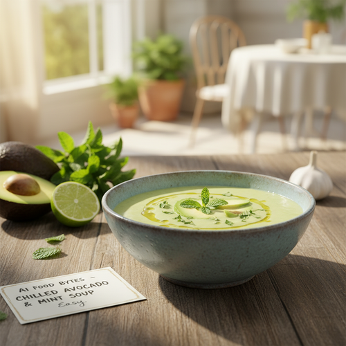 Chilled Avocado and Mint Soup preview