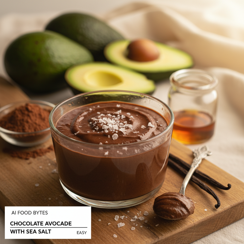 Chocolate Avocado Mousse with Sea Salt hero image