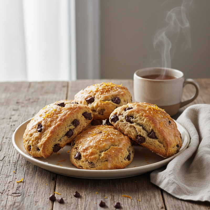 Chocolate Chip Scones with Orange Zest hero image