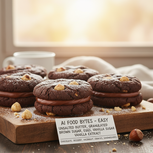 Chocolate Hazelnut Cookie Sandwiches preview