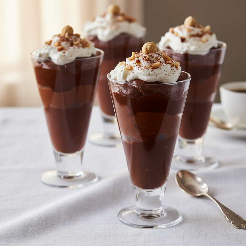 Chocolate Hazelnut Mousse Parfaits hero image