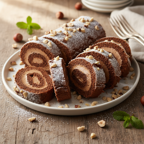 Chocolate Hazelnut Swiss Roll preview