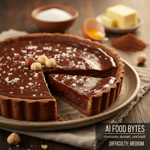 Chocolate Hazelnut Tart with Sea Salt preview