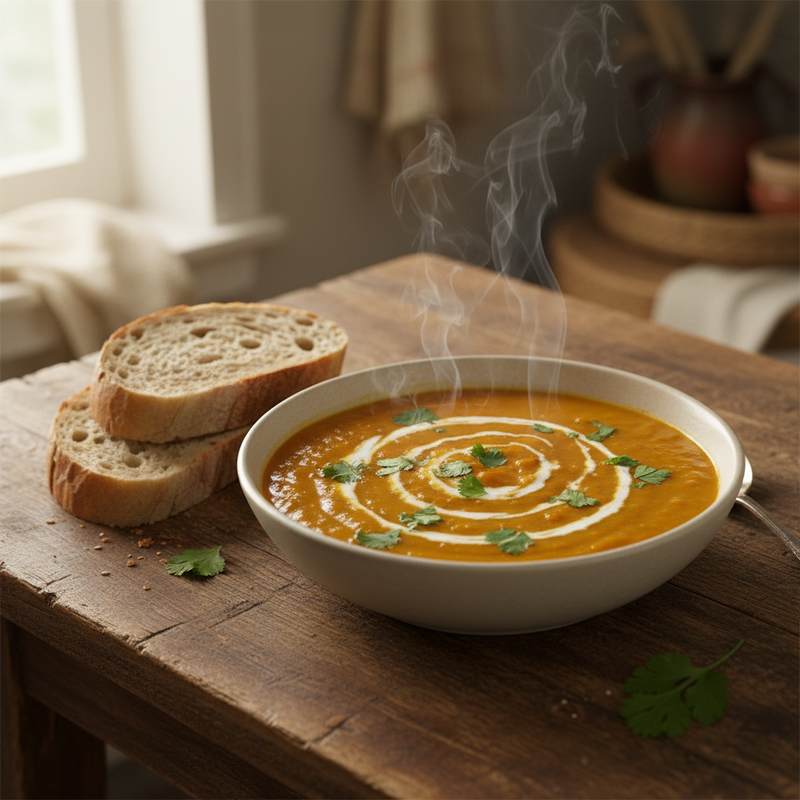 Coconut Curry Butternut Squash Soup hero image