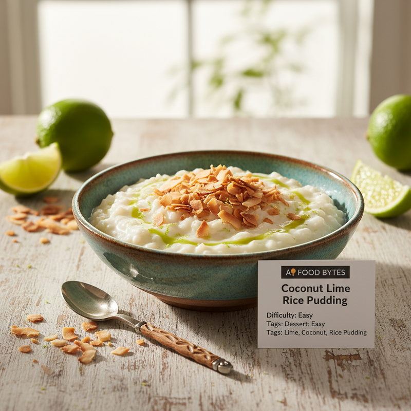 Coconut Lime Rice Pudding with Toasted Coconut hero image