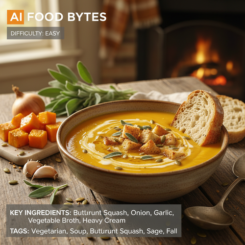 Creamy Butternut Squash and Sage Soup preview