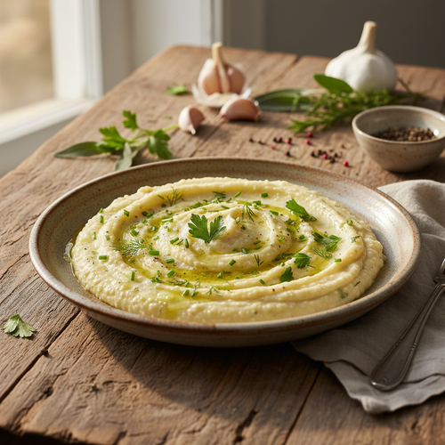 Creamy Garlic and Herb Polenta preview