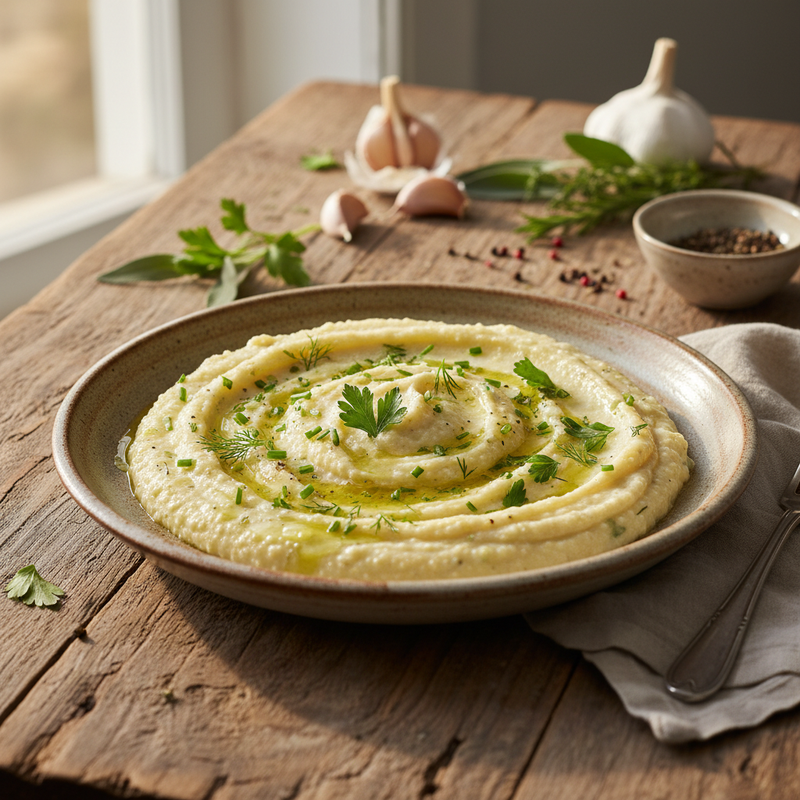 Creamy Garlic and Herb Polenta hero image