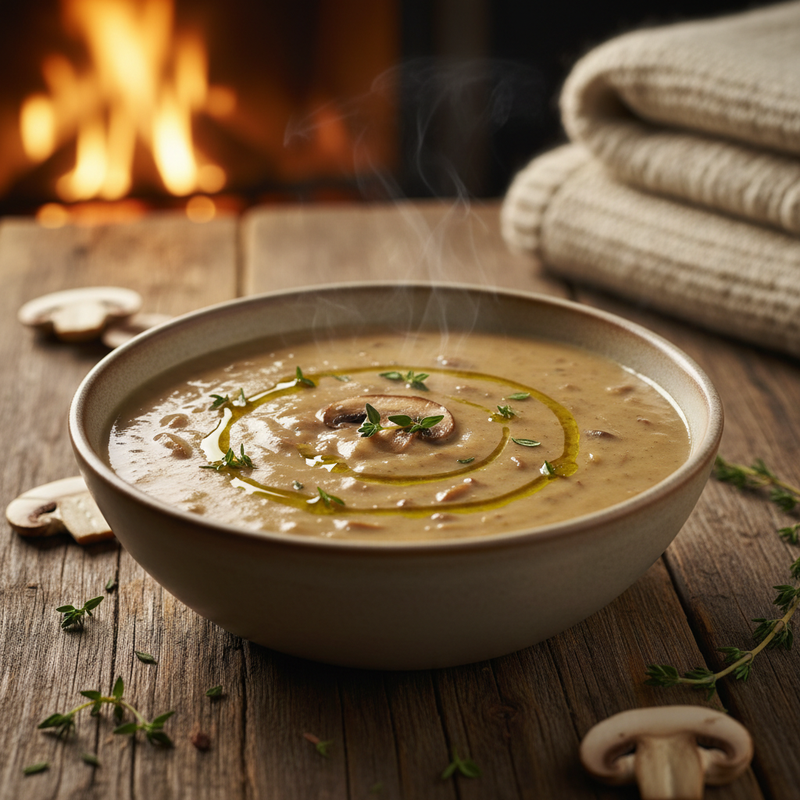 Creamy Mushroom and Thyme Soup hero image