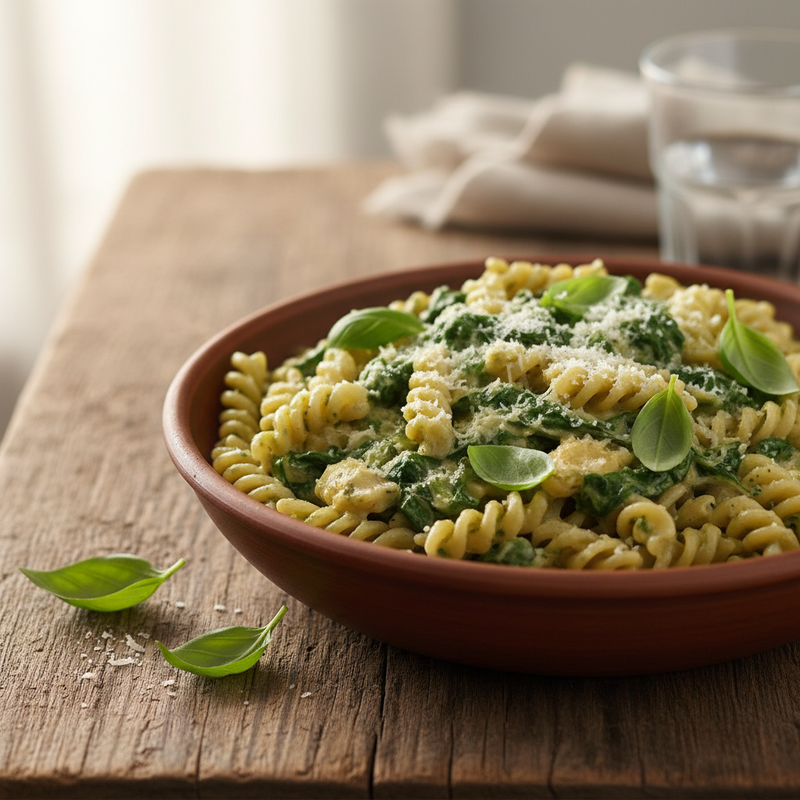 Creamy Spinach and Artichoke Pasta hero image