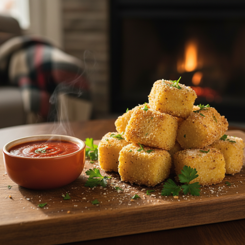 Crispy Garlic Parmesan Polenta Bites preview
