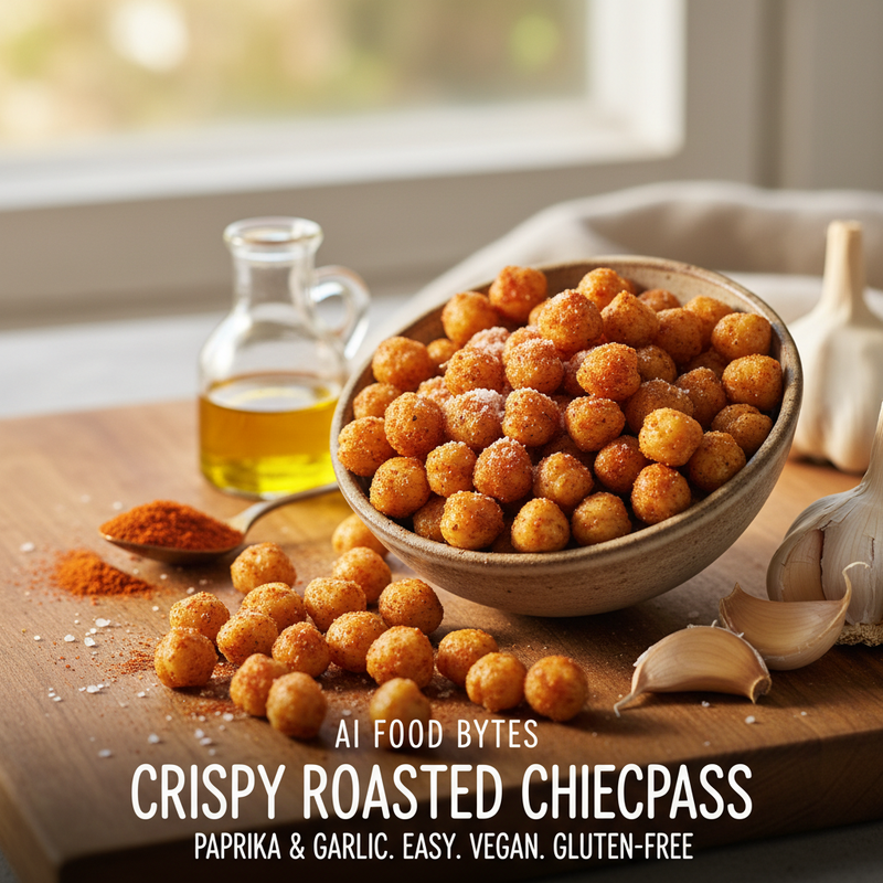 Crispy Roasted Chickpeas with Paprika and Garlic hero image