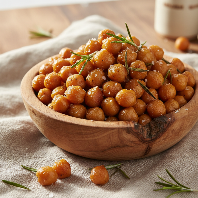 Crispy Roasted Chickpeas with Rosemary hero image