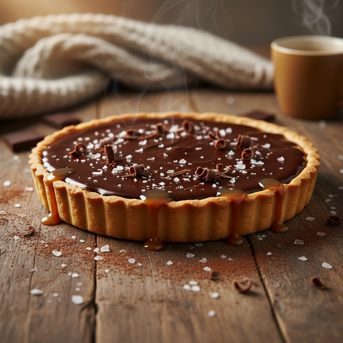 Dark Chocolate Sea Salt Caramel Tart preview