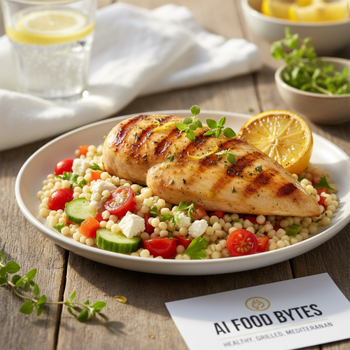 Grilled Lemon Herb Chicken with Mediterranean Couscous preview