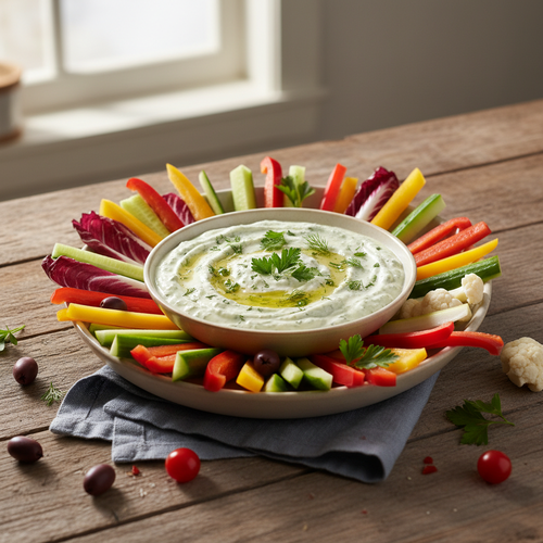 Herbed Greek Yogurt Dip with Vegetable Crudités preview
