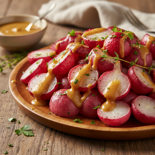Honey Mustard Roasted Radishes preview