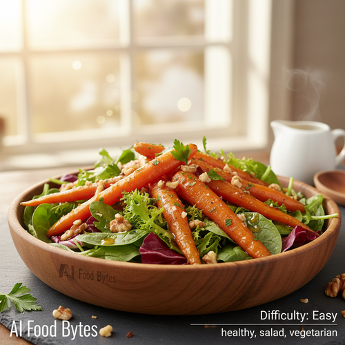 Honey Roasted Carrot and Walnut Salad preview