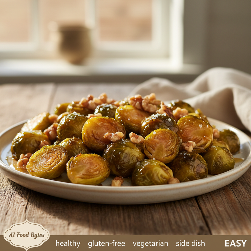 Maple Walnut Roasted Brussels Sprouts hero image