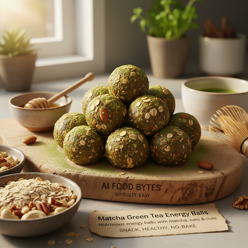 Matcha Green Tea Energy Balls hero image