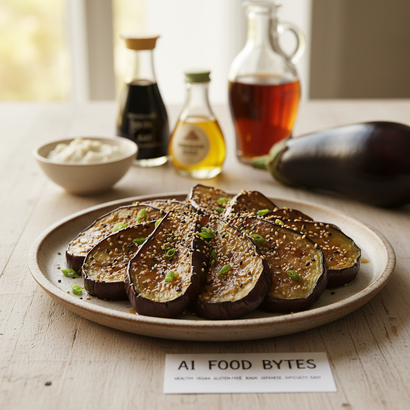 Miso Glazed Eggplant with Sesame Seeds hero image