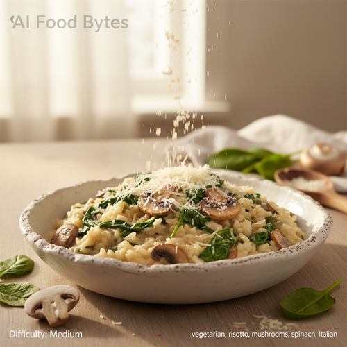 Mushroom and Spinach Risotto with Parmesan preview