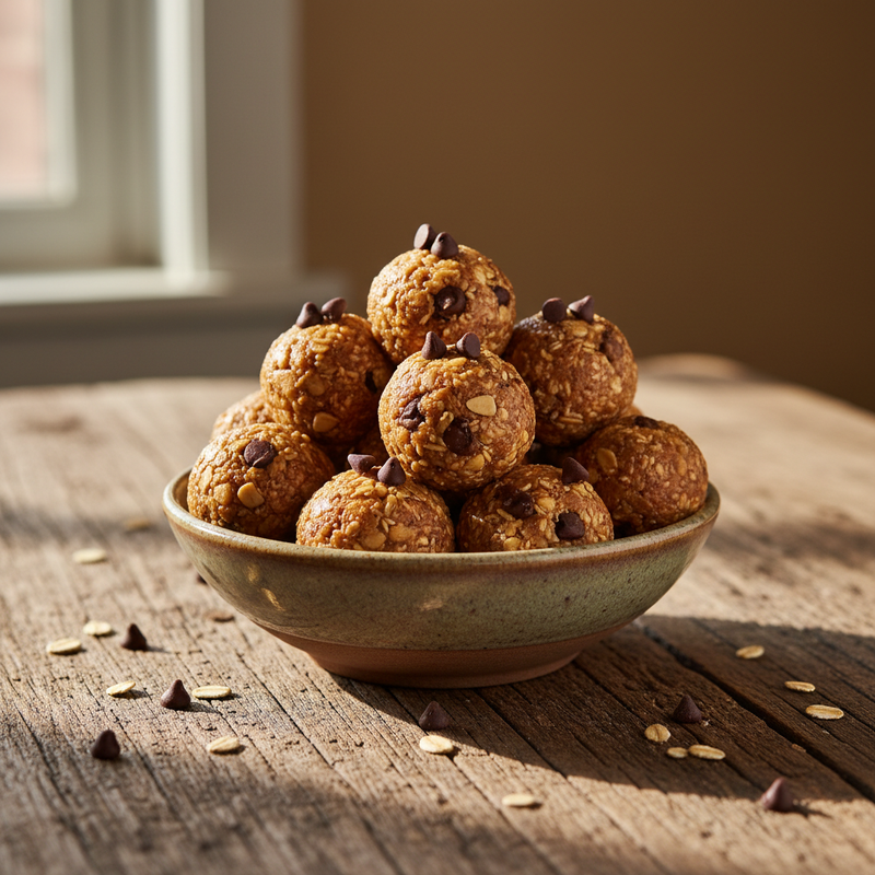 Peanut Butter Chocolate Chip Energy Bites hero image