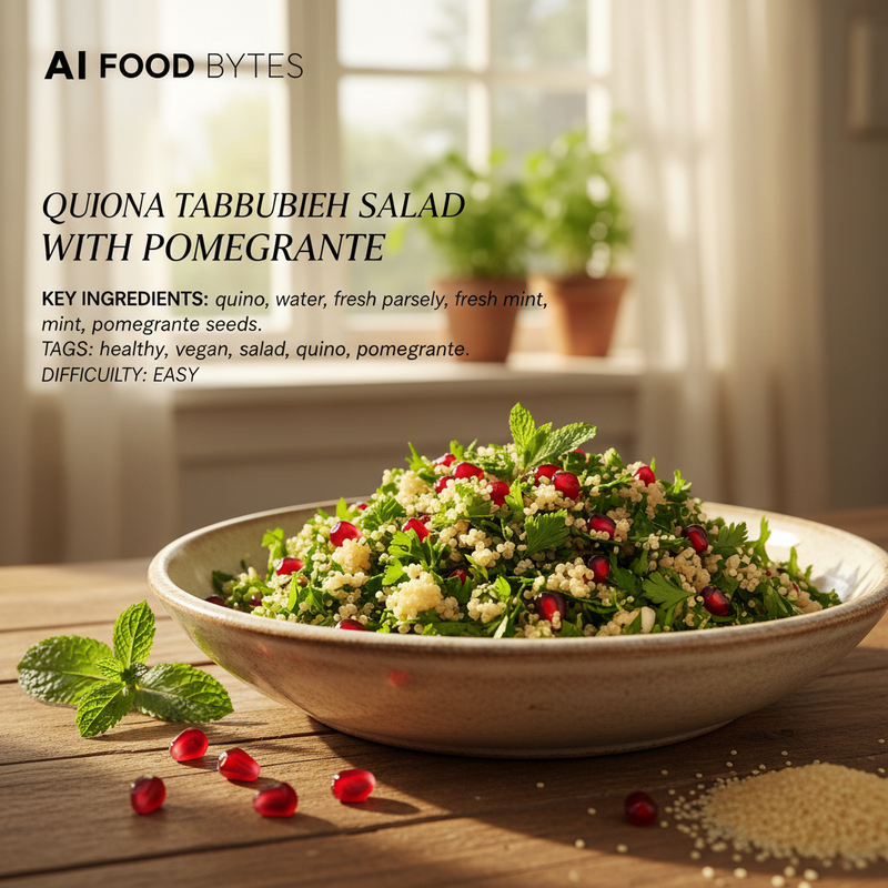 Quinoa Tabbouleh Salad with Pomegranate hero image