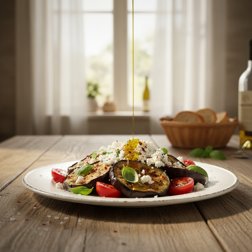 Roasted Eggplant and Tomato Salad with Feta preview